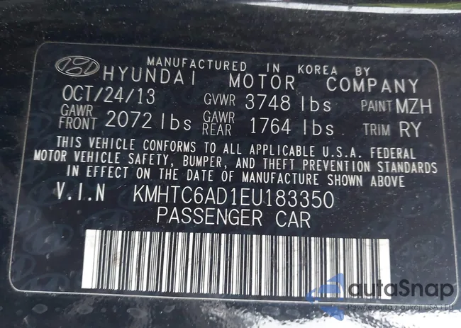 KMHTC6AD1EU183350: 44005009