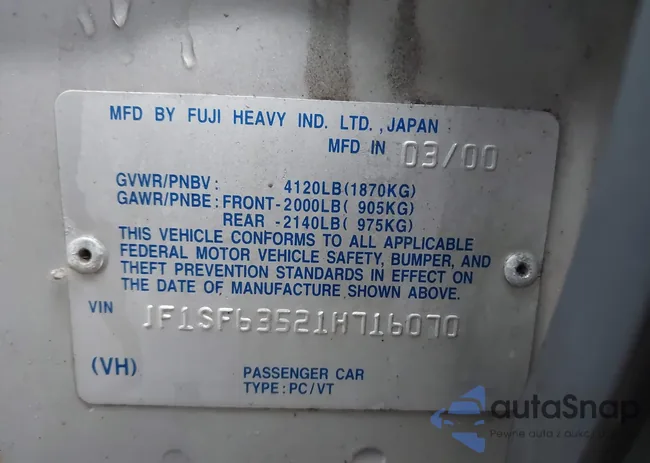 JF1SF63521H716070: 44005068