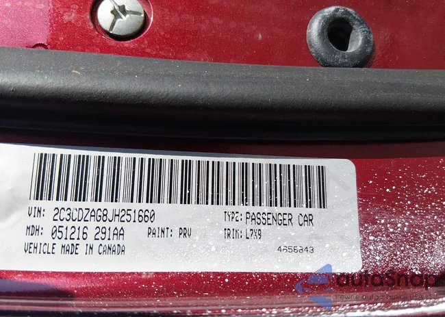 2C3CDZAG8JH251660: 44005203