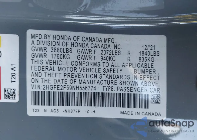 2HGFE2F59NH556774: 44005229