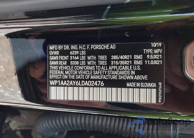 WP1AA2AY6LDA02476: 44005230