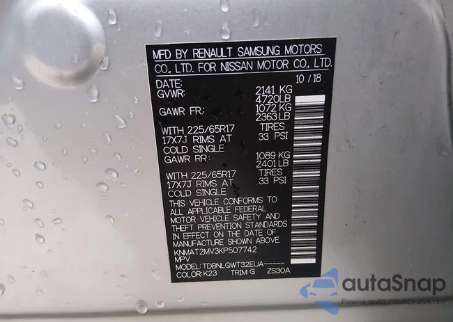 KNMAT2MV3KP507742: 44004262