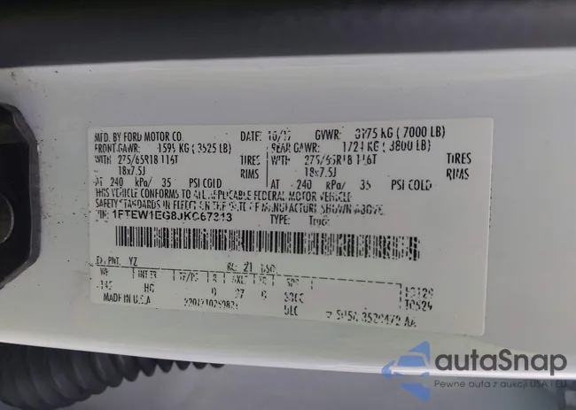 1FTEW1EG8JKC67313: 44004283