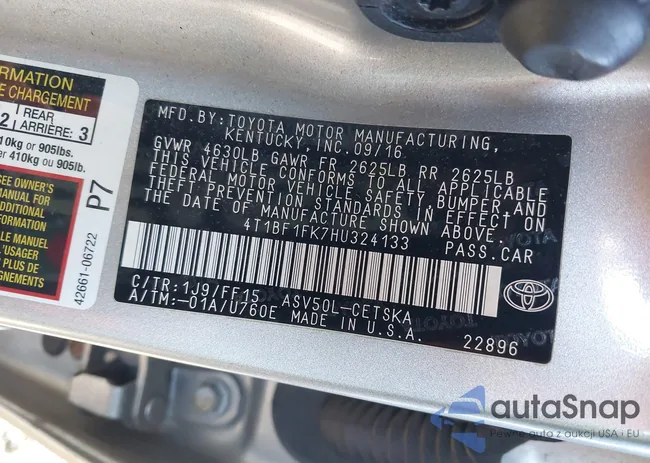 4T1BF1FK7HU324133: 44004448