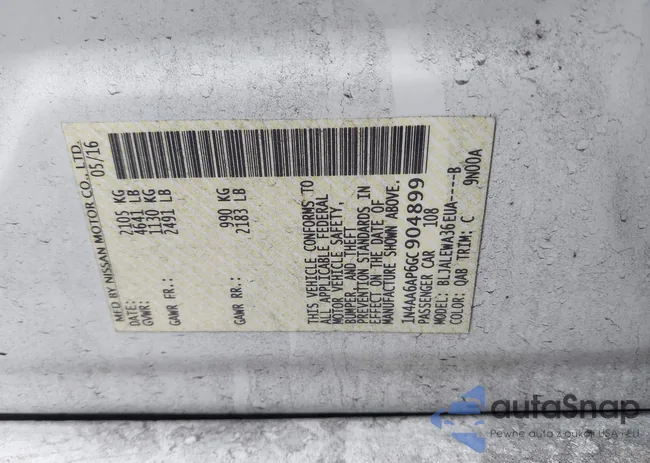 1N4AA6AP6GC904899: 44004625