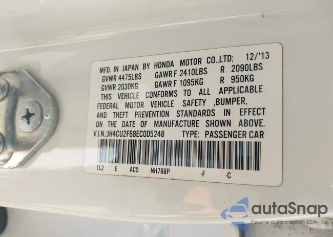 JH4CU2F68EC005248: 44004630