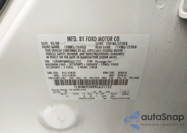 1LNHM93R89G631732: 44005689