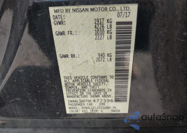 1N4AL3AP7HC477596: 44005886