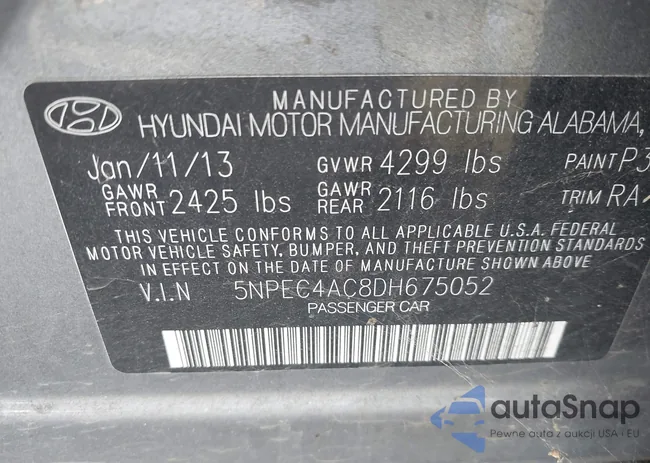 5NPEC4AC8DH675052: 44006105