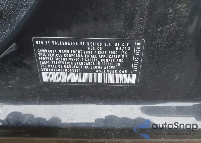 3VW4M7BU3PM053391: 44006127