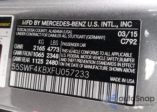 55SWF4KBXFU057233: 44006182