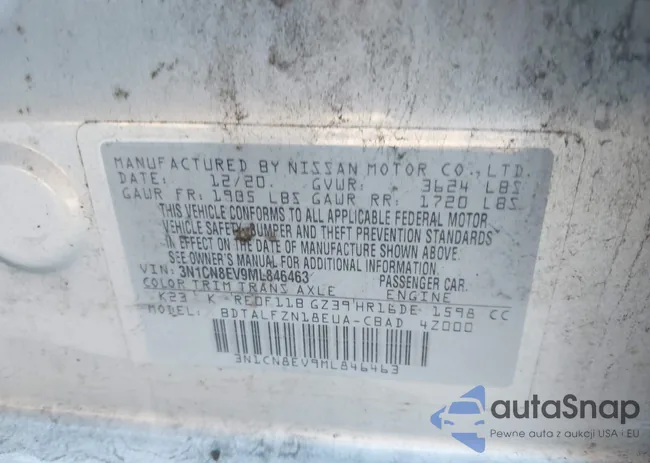 3N1CN8EV9ML846463: 44006183