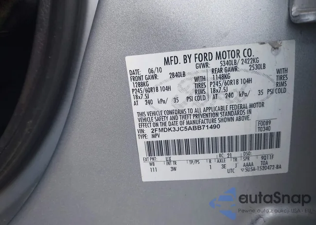 2FMDK3JC5ABB71490: 44006214