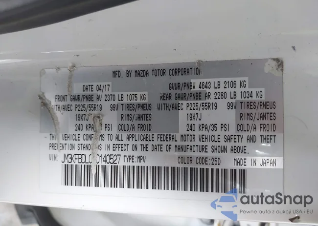 JM3KFBDL0H0140527: 44006222