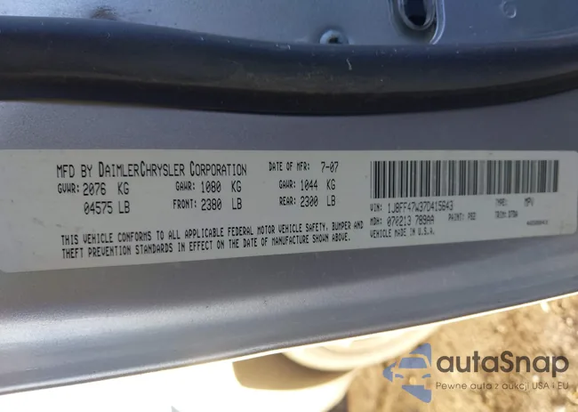 1J8FF47W37D415643: 44005272