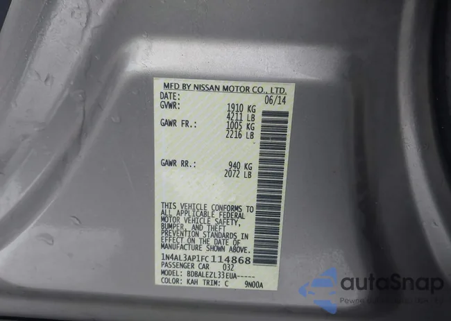 1N4AL3AP1FC114868: 44005406