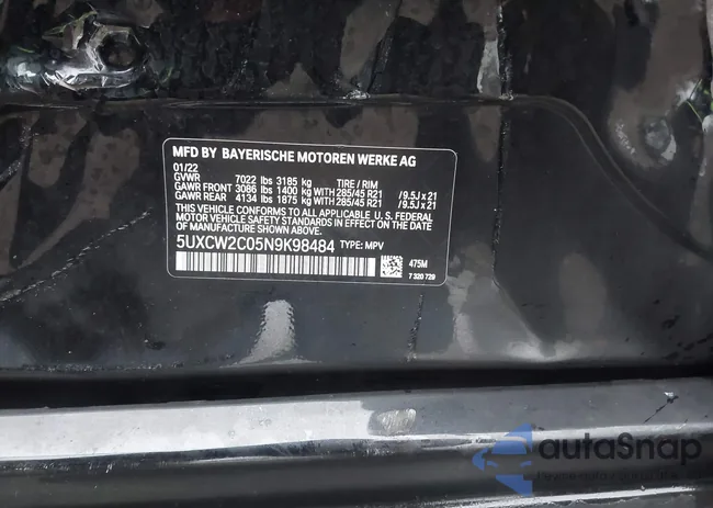 5UXCW2C05N9K98484: 44005410