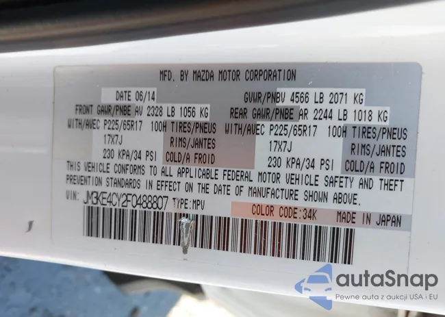 JM3KE4CY2F0488807: 44005429