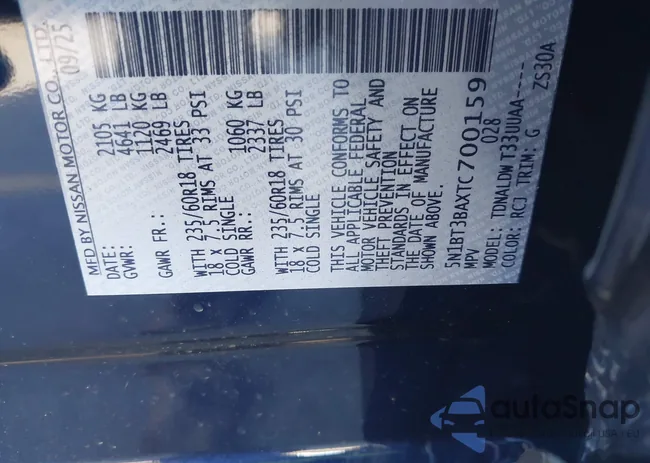 5N1BT3BAXTC700159: 44005445