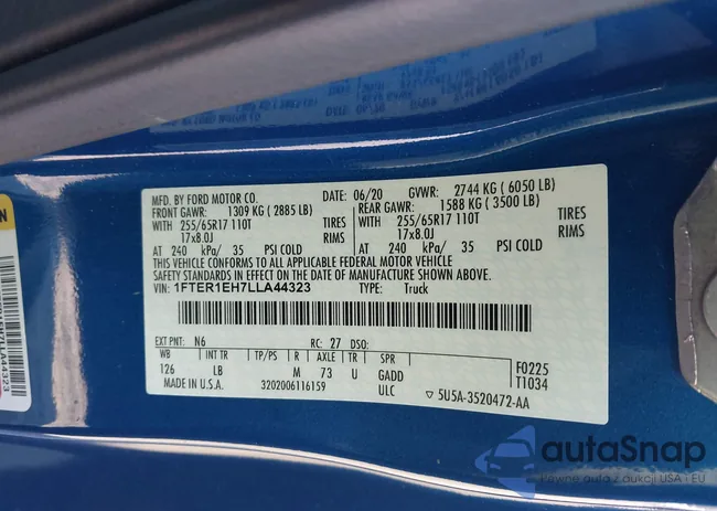 1FTER1EH7LLA44323: 44005541