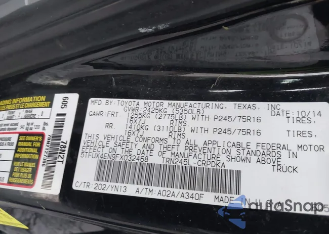 5TFUX4EN9FX032468: 44006802