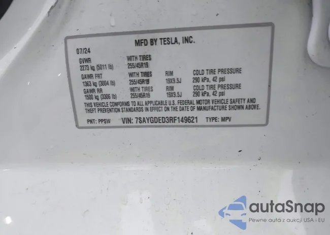 7SAYGDED3RF149621: 44006804