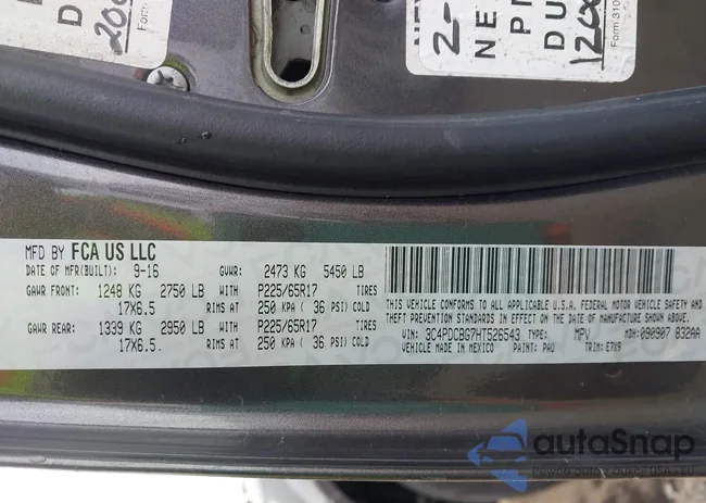 3C4PDCBG7HT526543: 44006904