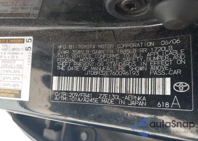 JTDBR32E760096193: 44007041