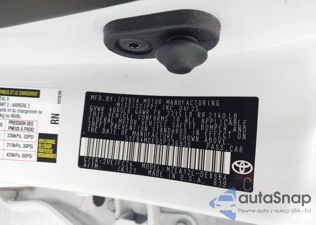 5YFB4MCE0SP236930: 44007044