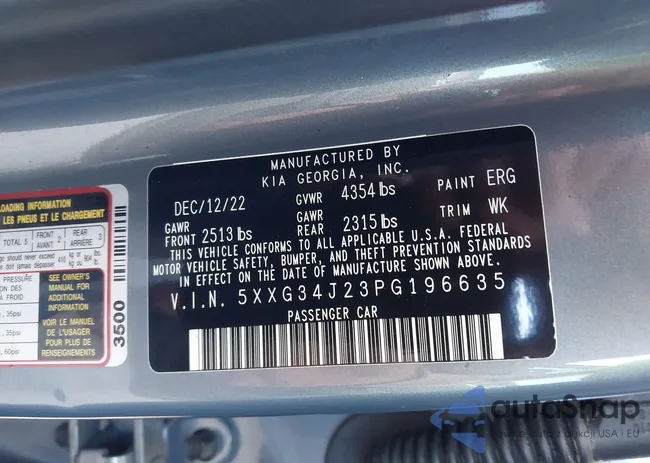 5XXG34J23PG196635: 44007056