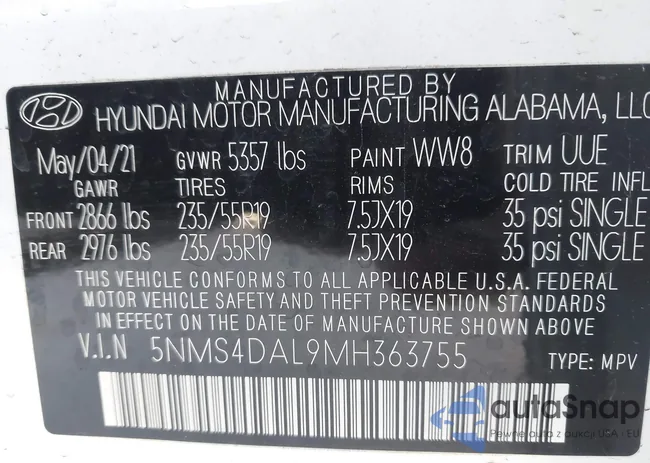 5NMS4DAL9MH363755: 44007175
