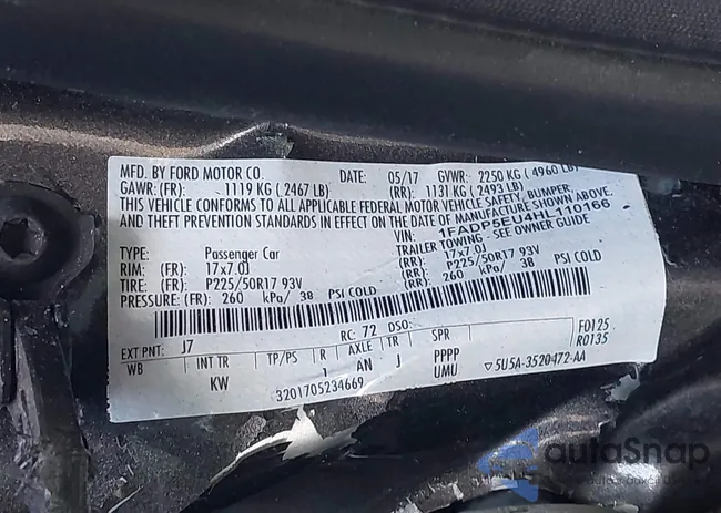 1FADP5EU4HL110166: 44006355