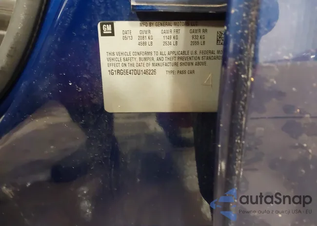 1G1RG6E47DU146226: 44006542