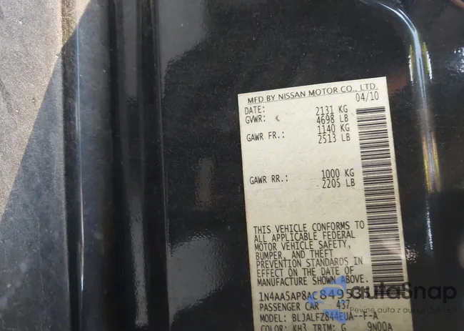 1N4AA5AP8AC849535: 44006548