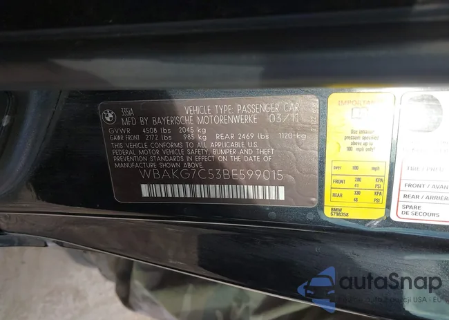 WBAKG7C53BE599015: 44006643