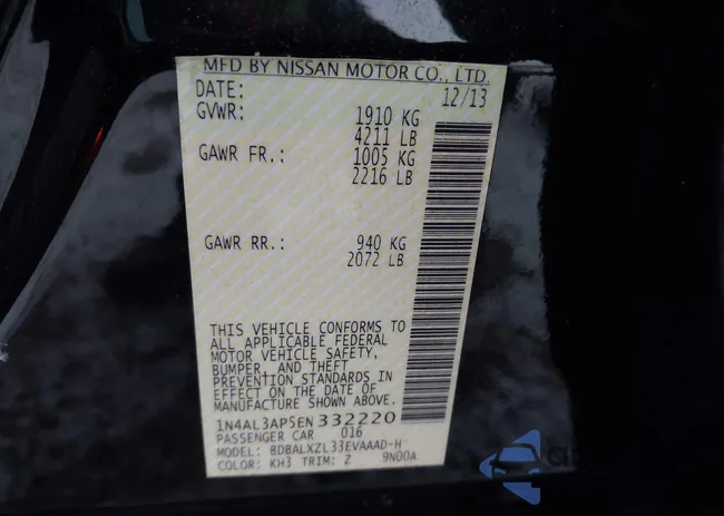 1N4AL3AP5EN332220: 44007897