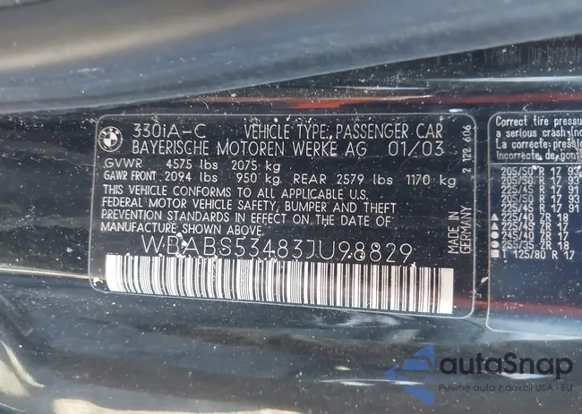 WBABS53483JU98829: 44007976