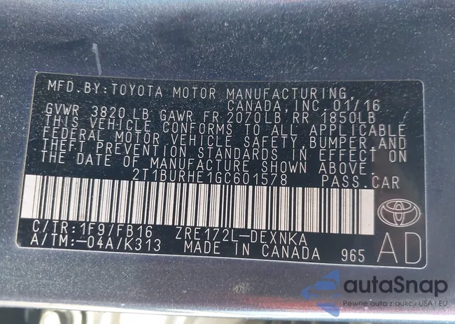 2T1BURHE1GC601578: 44008048