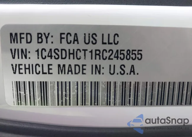 1C4SDHCT1RC245855: 44008100