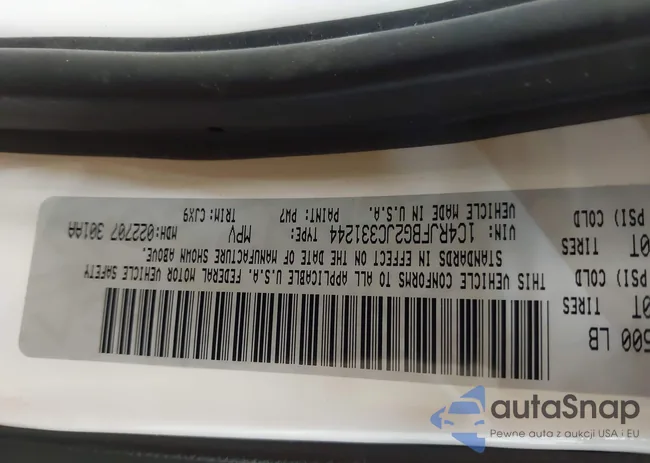 1C4RJFBG2JC331244: 44008231