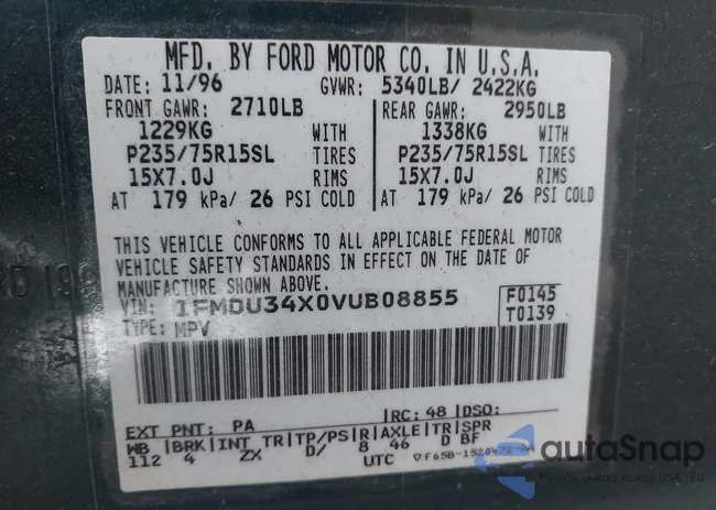 1FMDU34X0VUB08855: 44008232