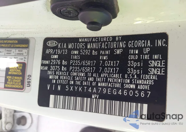 5XYKT4A79EG460567: 44007302