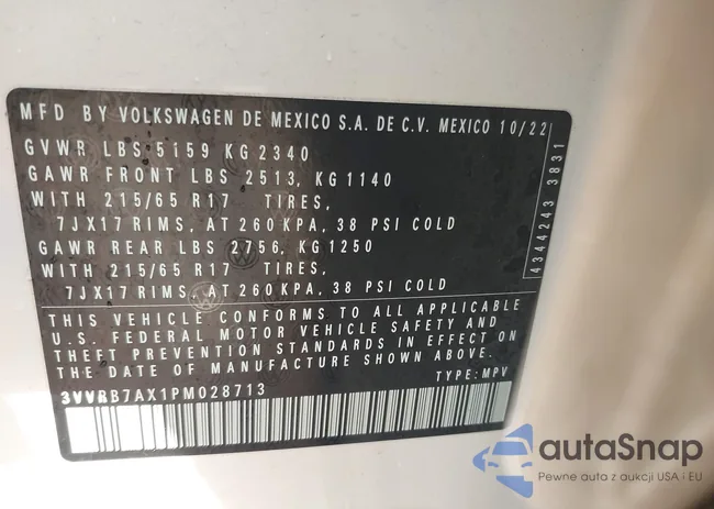 3VVRB7AX1PM028713: 44007326