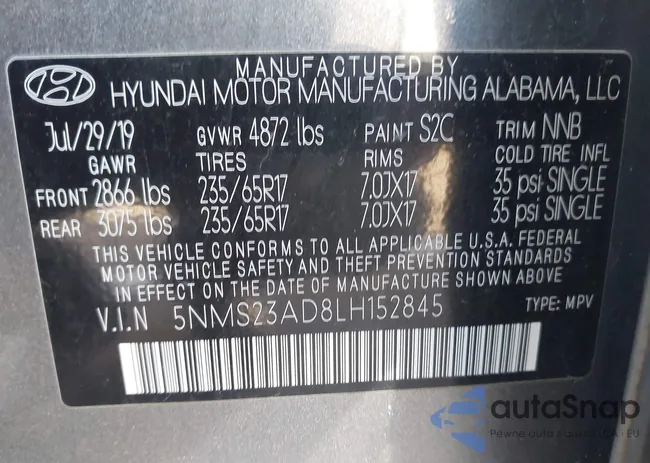 5NMS23AD8LH152845: 44007342