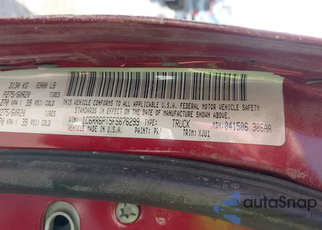 1C6RR6PT5FS676299: 44007417