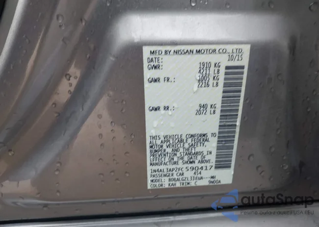 1N4AL3AP2FC590417: 44007460