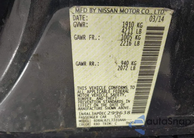 1N4AL3AP0EC299638: 44007617