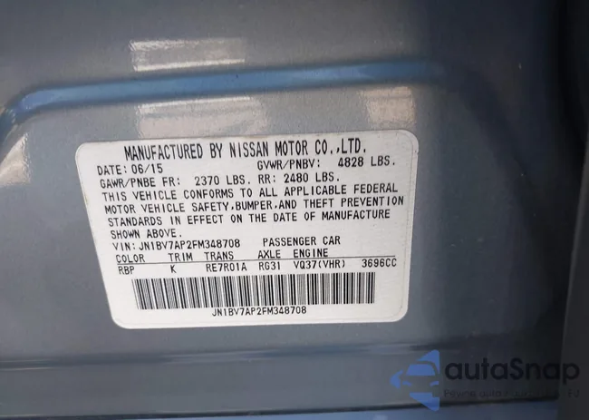 JN1BV7AP2FM348708: 44008699