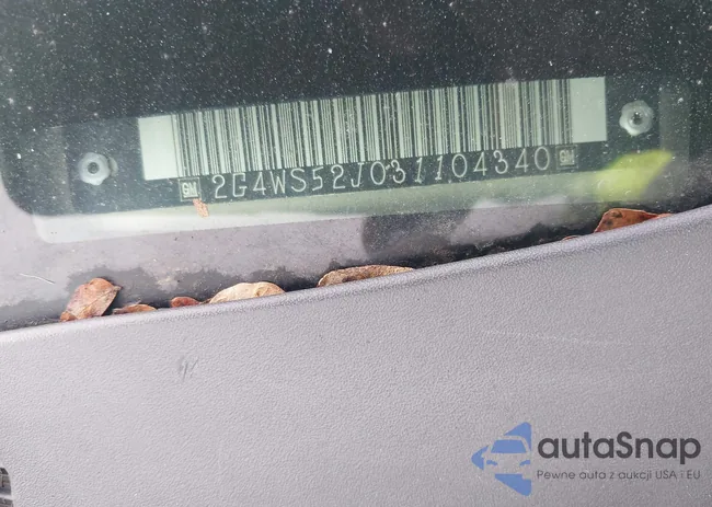 2G4WS52J031104340: 44008723