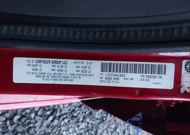 1C3CC5FD0AN190676: 44008741